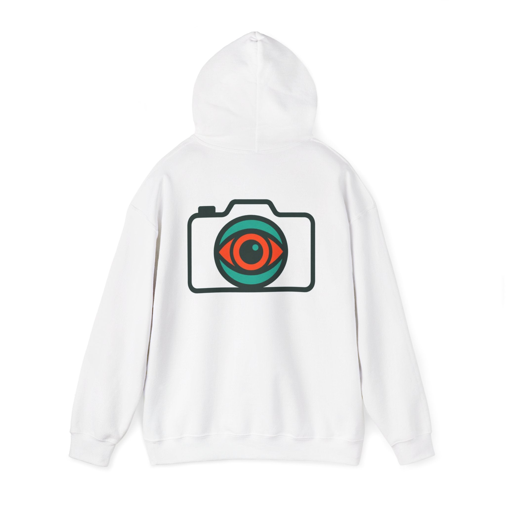 Camera Eye Hoodie — Graphic Photographer Hoodie with Retro Lens Logo