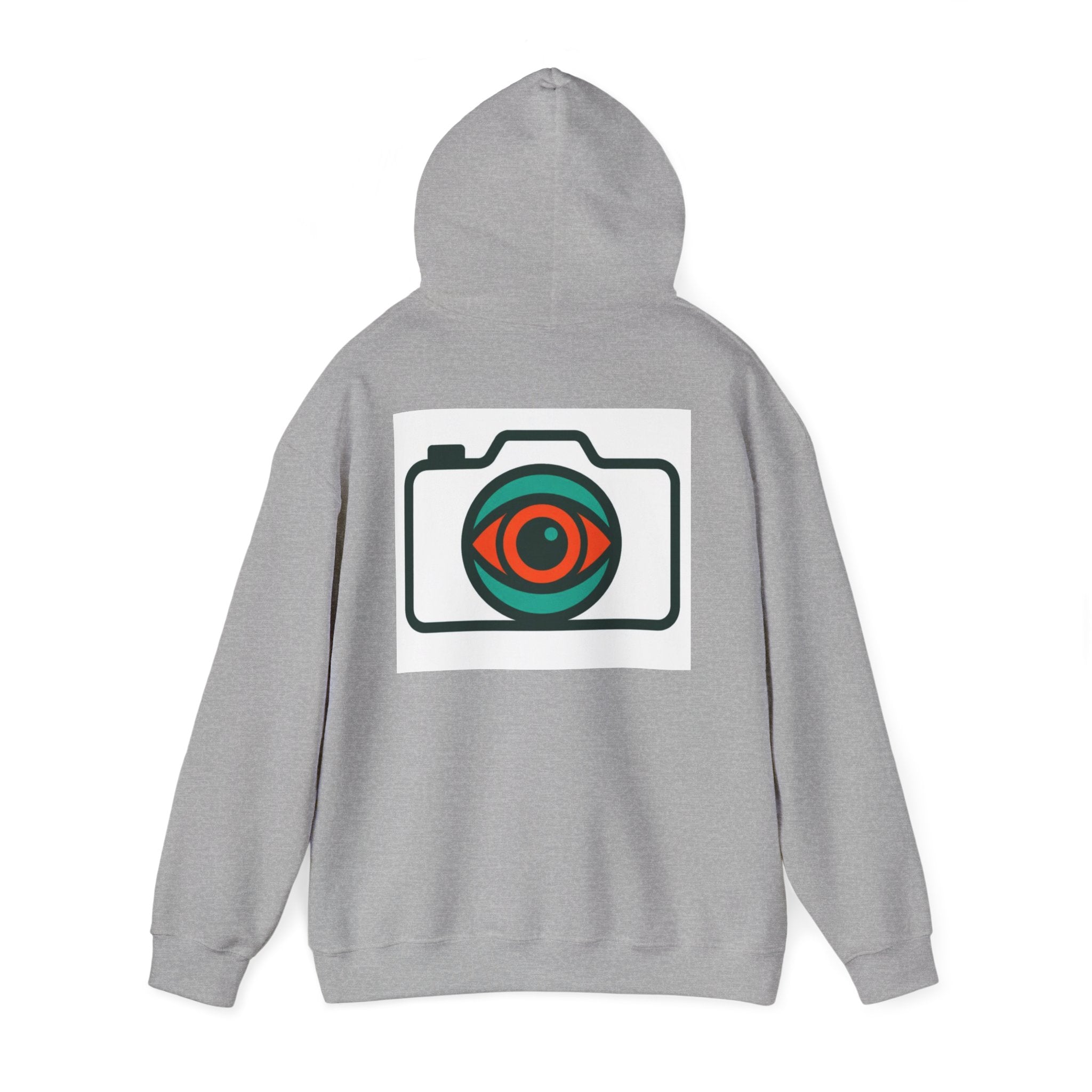 Camera Eye Hoodie — Graphic Photographer Hoodie with Retro Lens Logo