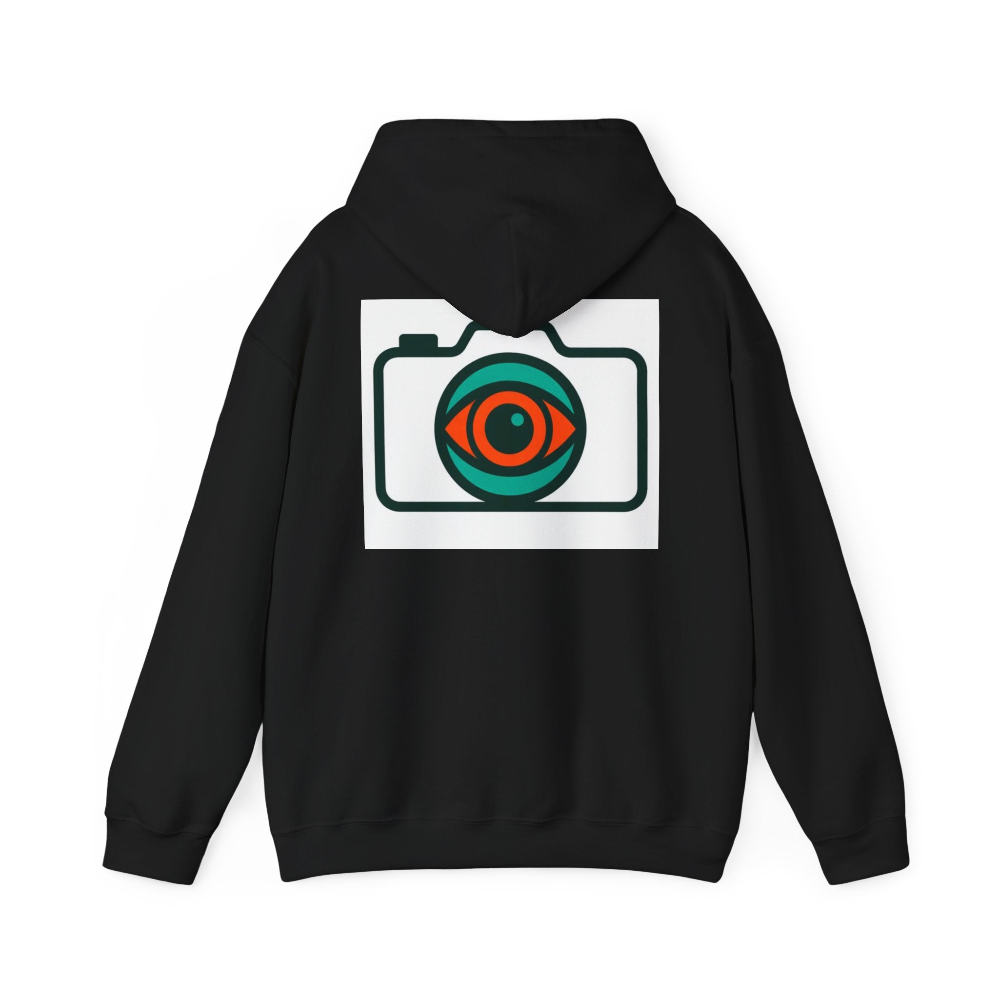 Camera Eye Hoodie — Graphic Photographer Hoodie with Retro Lens Logo