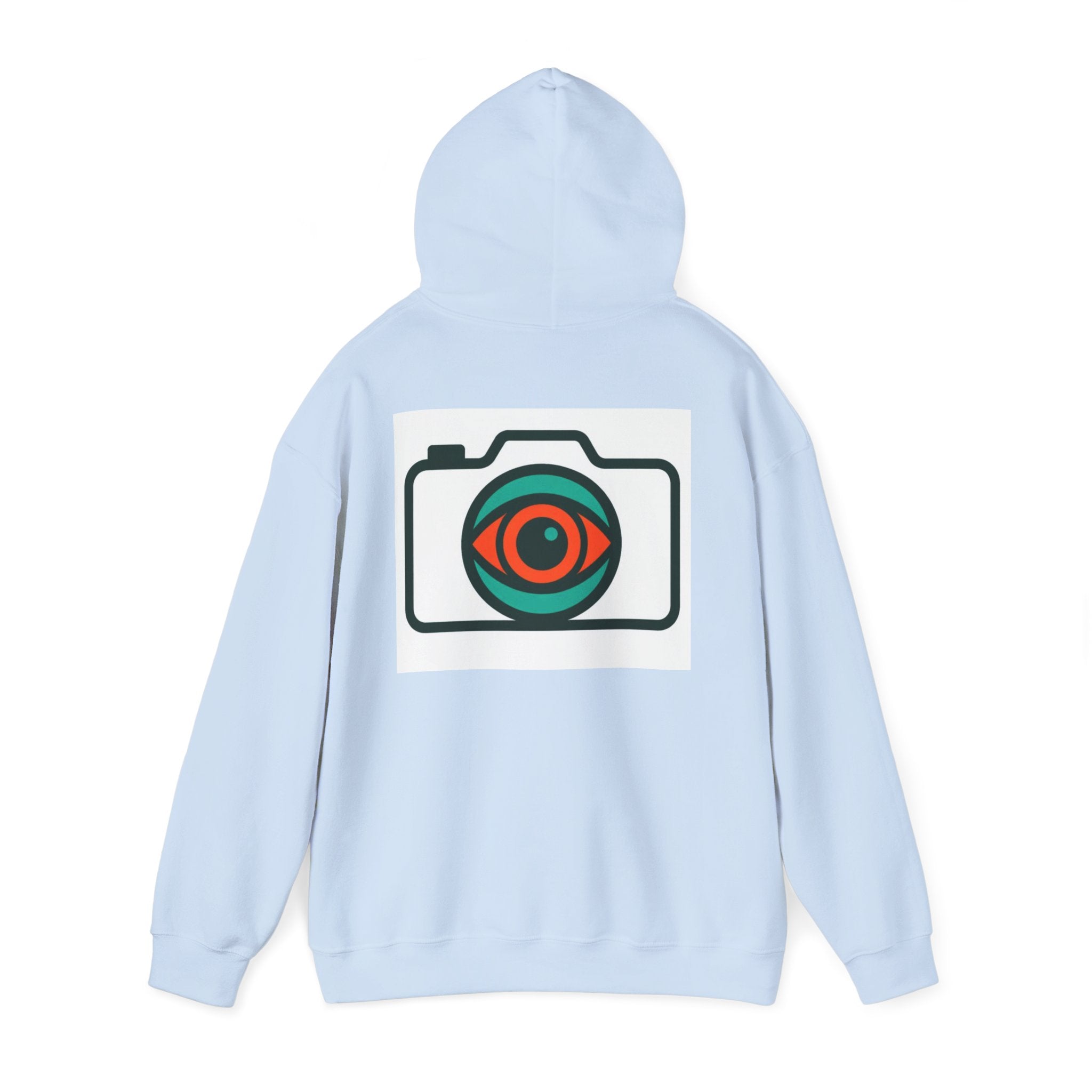 Camera Eye Hoodie — Graphic Photographer Hoodie with Retro Lens Logo