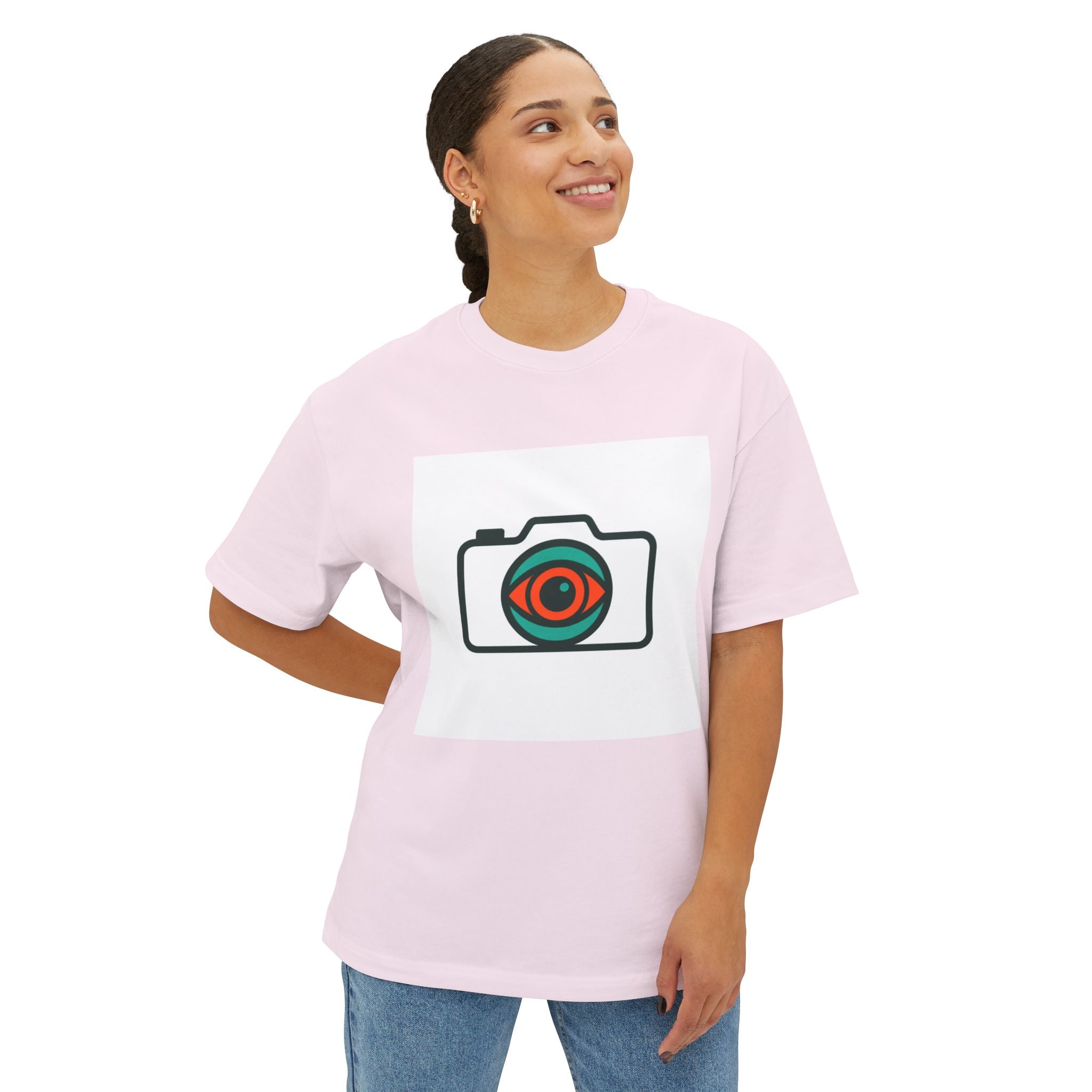 Camera Eye Graphic Tee — Photographer T-Shirt, Minimal Vintage Camera Logo