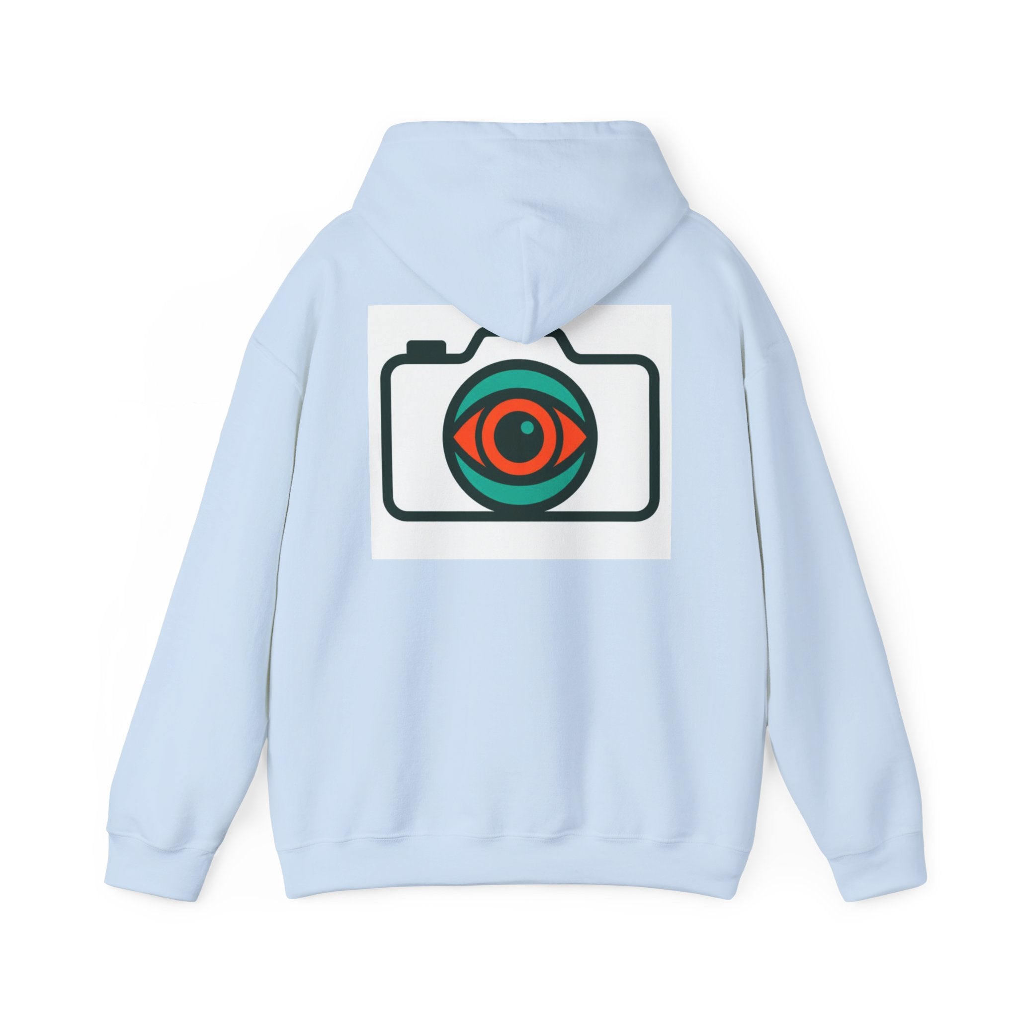 Camera Eye Hoodie — Graphic Photographer Hoodie with Retro Lens Logo