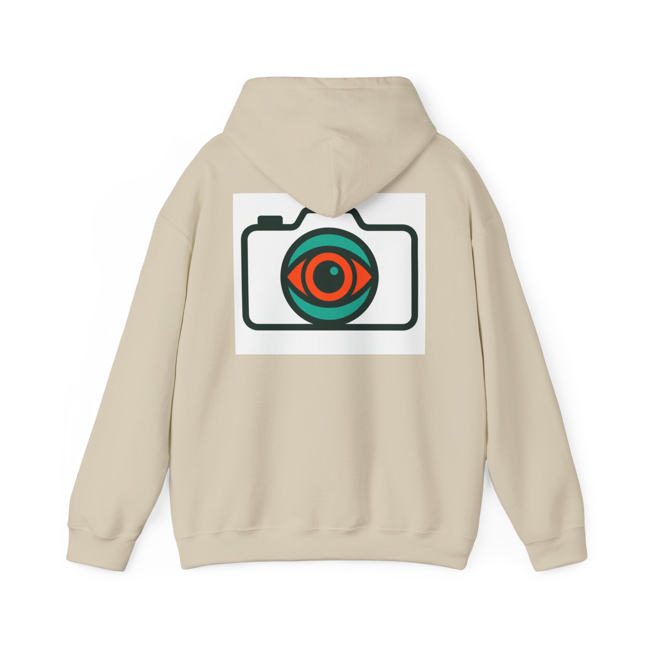 Camera Eye Hoodie — Graphic Photographer Hoodie with Retro Lens Logo
