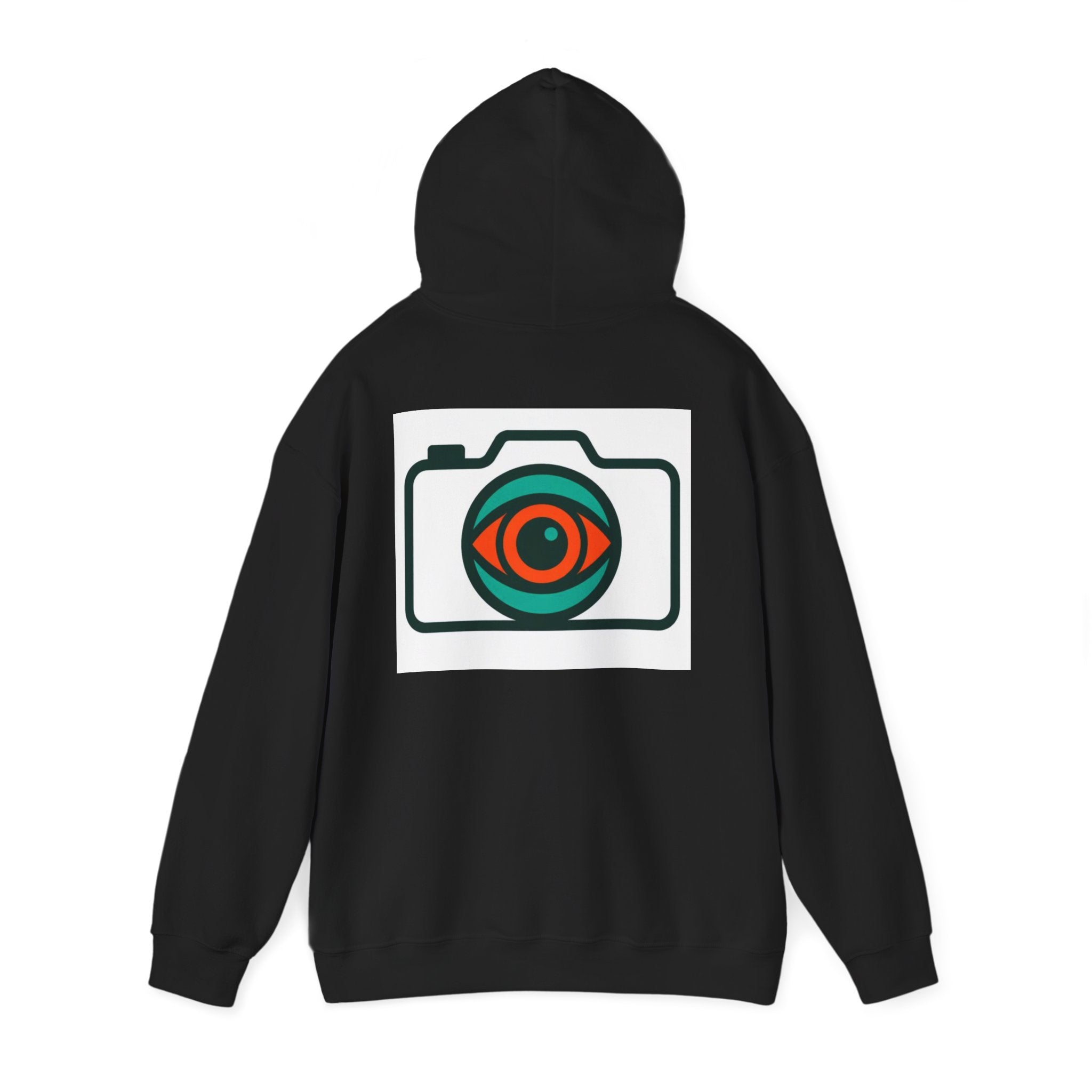 Camera Eye Hoodie — Graphic Photographer Hoodie with Retro Lens Logo
