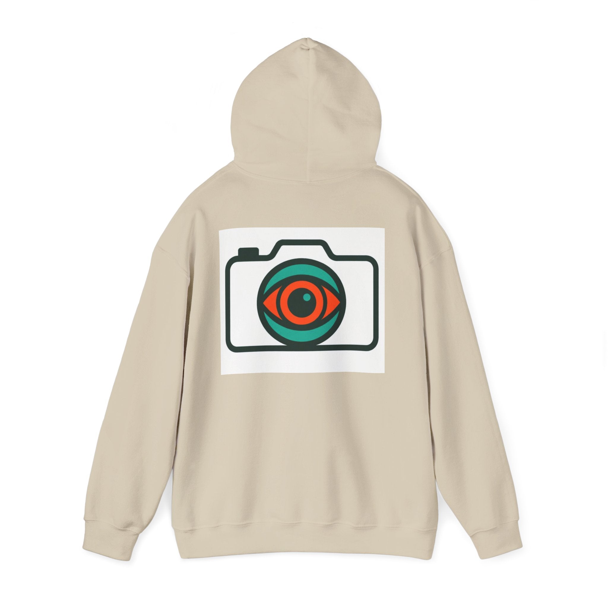 Camera Eye Hoodie — Graphic Photographer Hoodie with Retro Lens Logo