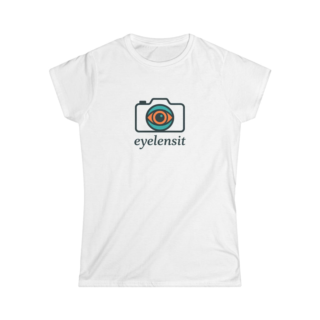 Camera Logo Tee — Women's Graphic Photography T‑Shirt