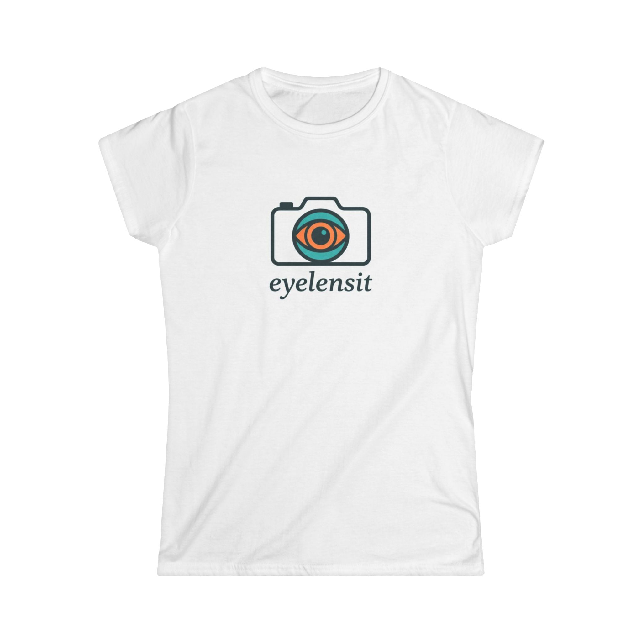 Camera Logo Tee — Women's Graphic Photography T‑Shirt