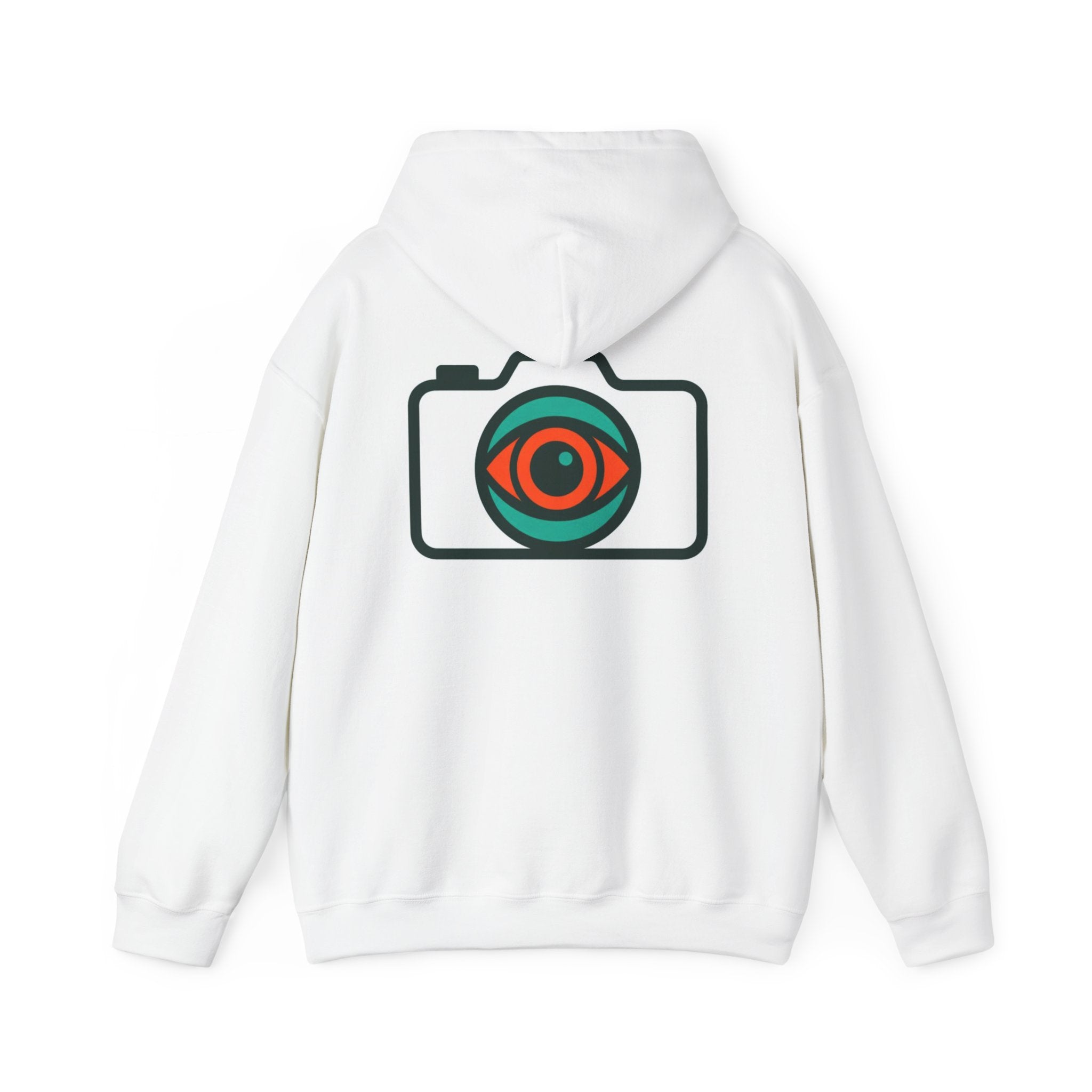 Camera Eye Hoodie — Graphic Photographer Hoodie with Retro Lens Logo