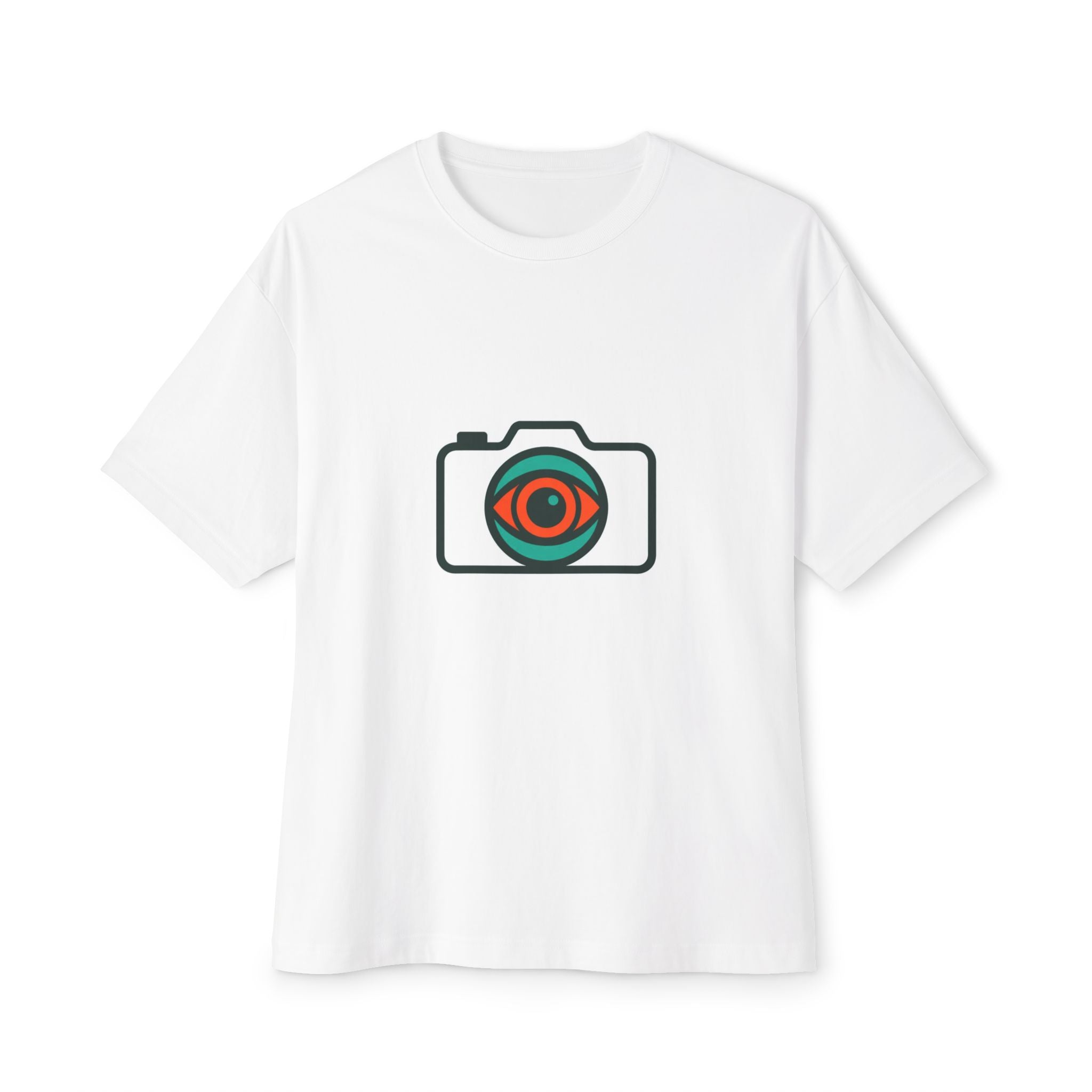 Camera Eye Graphic Tee — Photographer T-Shirt, Minimal Vintage Camera Logo